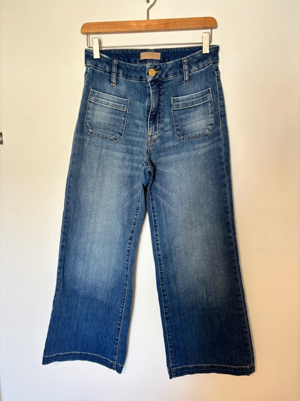 Kut from the Kloth Medium Wash Wide-Leg Jeans